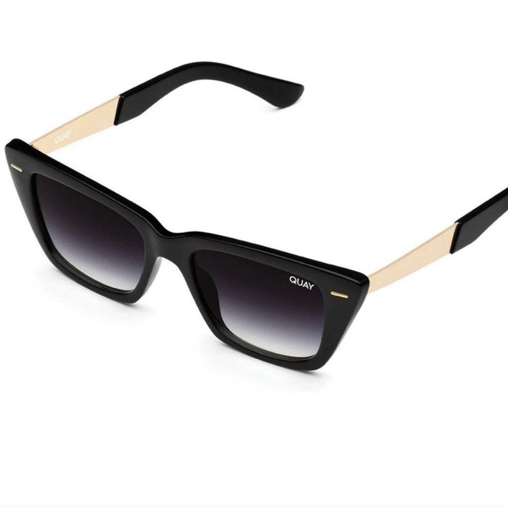 Quay Australia Prove It Black and Gold Cat-Eye Sunglasses